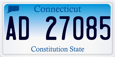 CT license plate AD27085