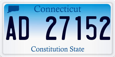 CT license plate AD27152