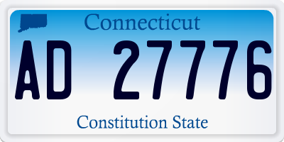 CT license plate AD27776