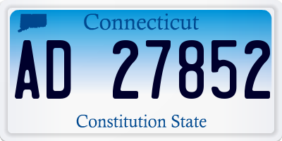 CT license plate AD27852