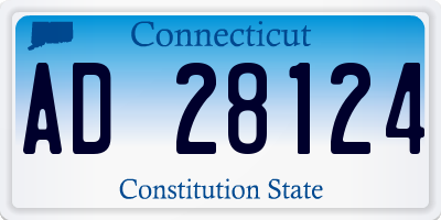 CT license plate AD28124