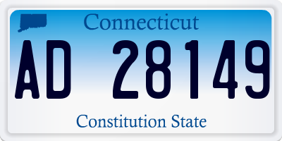 CT license plate AD28149