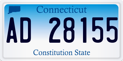 CT license plate AD28155