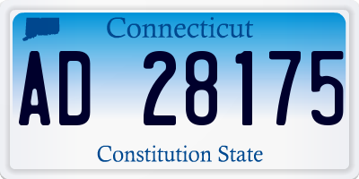 CT license plate AD28175