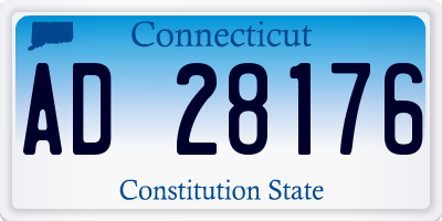 CT license plate AD28176