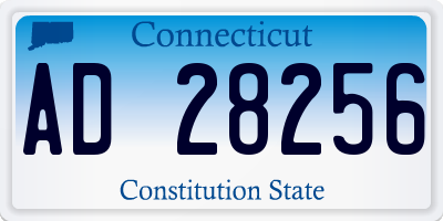 CT license plate AD28256