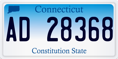 CT license plate AD28368