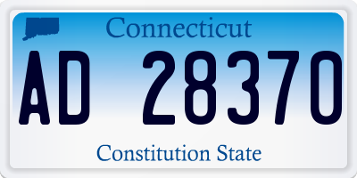 CT license plate AD28370