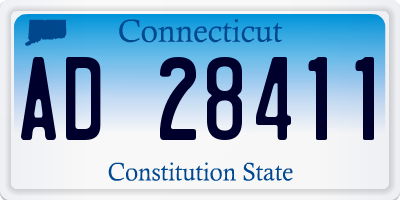 CT license plate AD28411