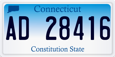 CT license plate AD28416
