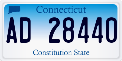 CT license plate AD28440
