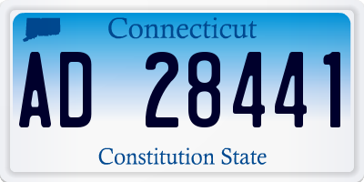 CT license plate AD28441