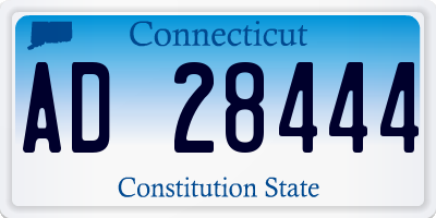 CT license plate AD28444