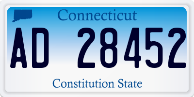 CT license plate AD28452