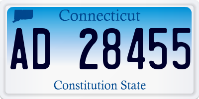 CT license plate AD28455