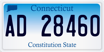 CT license plate AD28460