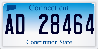CT license plate AD28464