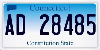 CT license plate AD28485
