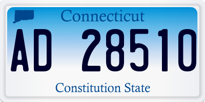 CT license plate AD28510