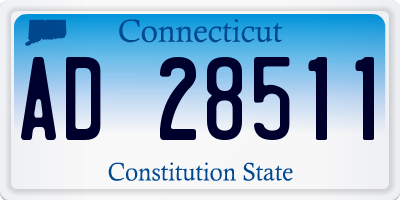 CT license plate AD28511