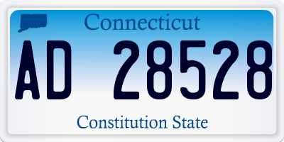 CT license plate AD28528