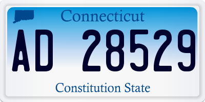 CT license plate AD28529