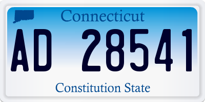 CT license plate AD28541