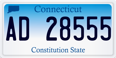 CT license plate AD28555