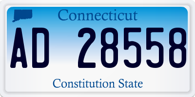 CT license plate AD28558