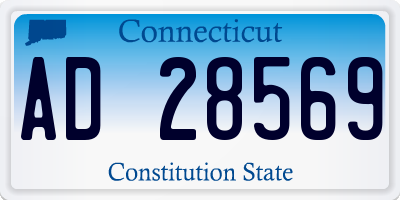 CT license plate AD28569