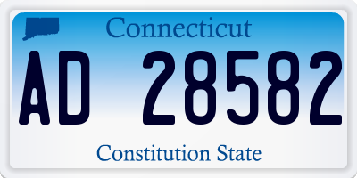 CT license plate AD28582