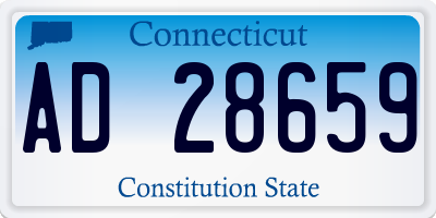 CT license plate AD28659