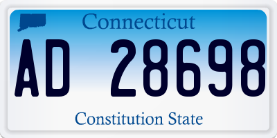 CT license plate AD28698