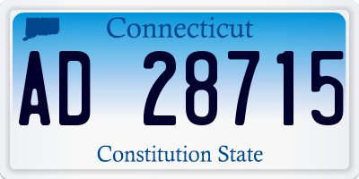 CT license plate AD28715