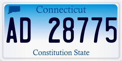 CT license plate AD28775