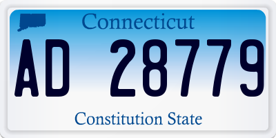 CT license plate AD28779