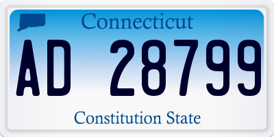 CT license plate AD28799