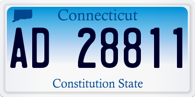 CT license plate AD28811