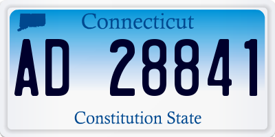 CT license plate AD28841