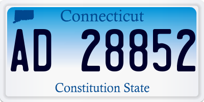CT license plate AD28852