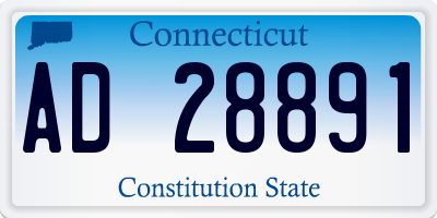 CT license plate AD28891
