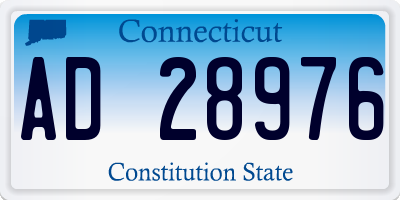 CT license plate AD28976