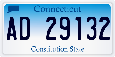 CT license plate AD29132