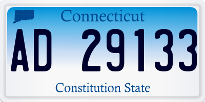 CT license plate AD29133