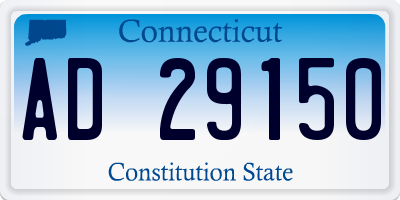 CT license plate AD29150