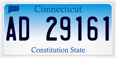 CT license plate AD29161