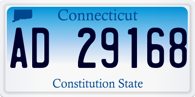 CT license plate AD29168