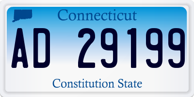 CT license plate AD29199