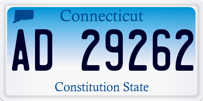 CT license plate AD29262