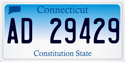 CT license plate AD29429